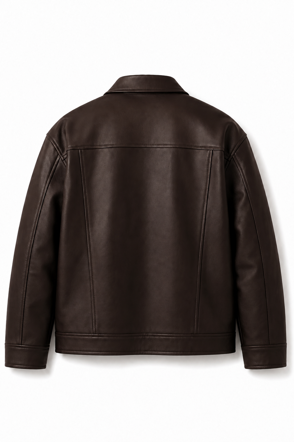 BOXY FIT LEATHER JACKET